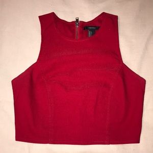Forever 21 red crop top